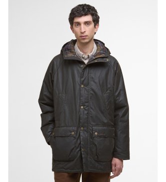 Barbour Bedale Wax Parka olive green
