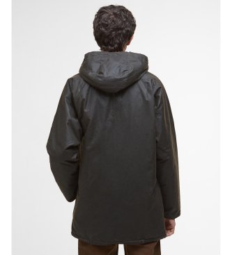 Barbour Bedale Wax Parka olive green