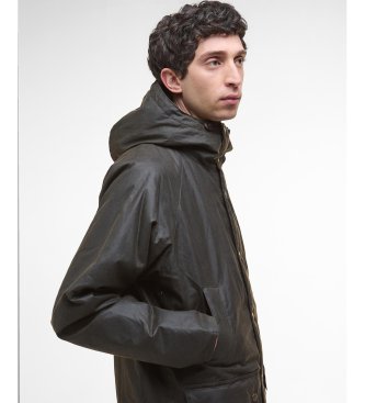 Barbour Bedale Wax Parka olive green