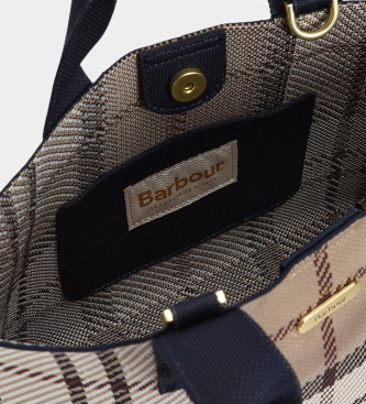 Barbour Bolso Mini Layla Tartan beige