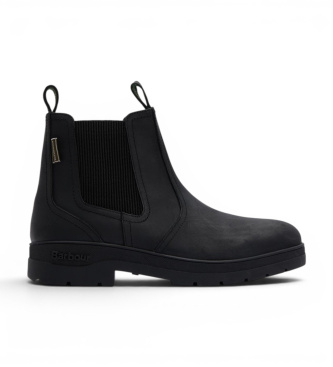 Barbour Botines de piel Chelsea Turnbull negro