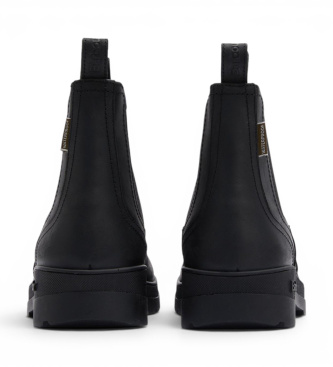 Barbour Botines de piel Chelsea Turnbull negro