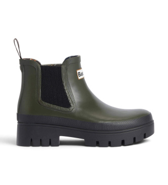Barbour Halton Chelsea Welly green boots