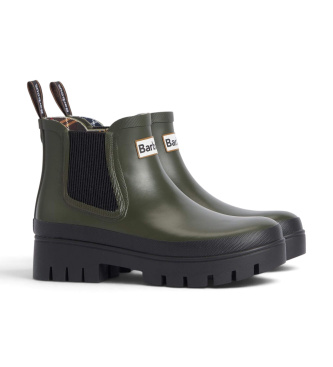 Barbour Halton Chelsea Welly green boots