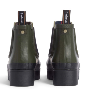 Barbour Halton Chelsea Welly green boots