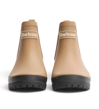 Barbour Brown Mallow Chelsea Welly Boots