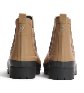 Barbour Brown Mallow Chelsea Welly Boots