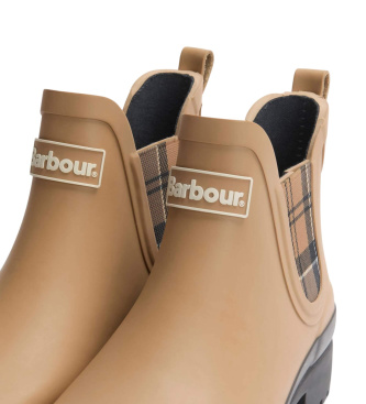 Barbour Brown Mallow Chelsea Welly Boots