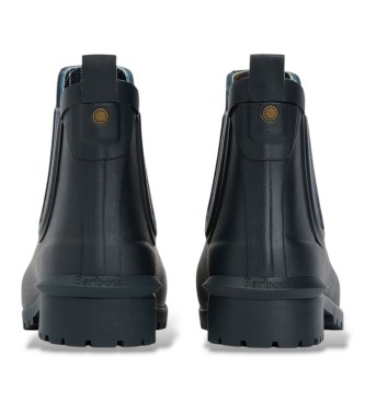 Barbour Wilton Chelsea Welly Navy Boots