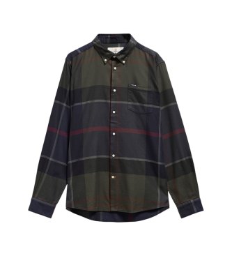 Barbour Chemise Dunoon à carreaux vert, marine