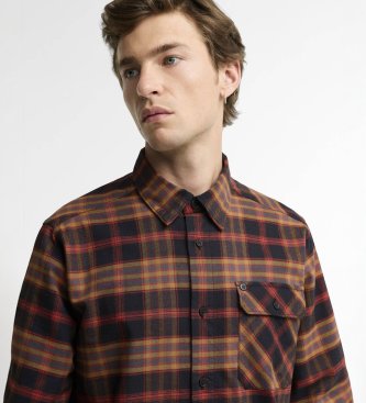 Barbour Camisa Horseferry de cuadros rojo