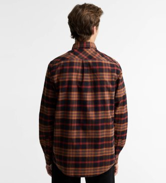 Barbour Camisa Horseferry de cuadros rojo