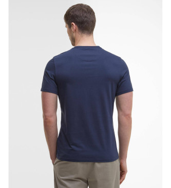 Barbour Logo-T-Shirt navy