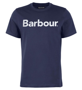 Barbour Logo-T-Shirt navy