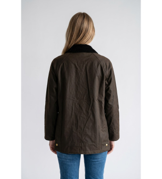 Barbour Chaqueta Acorn Wax marrón oliva
