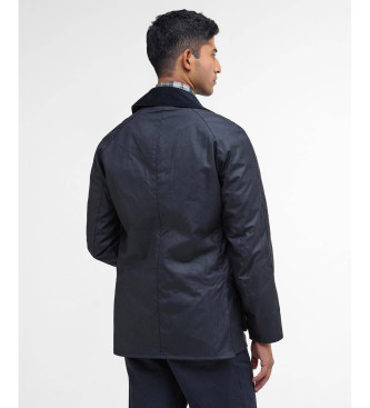 Barbour Ashby marinebl� voksbehandlet jakke
