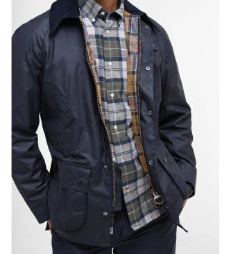 Barbour Ashby marinebl� voksbehandlet jakke