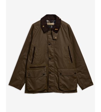 Barbour Jaqueta encerada Icons Bedale castanha
