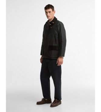 Barbour Jaqueta encerada Icons Patch Bedale verde escuro