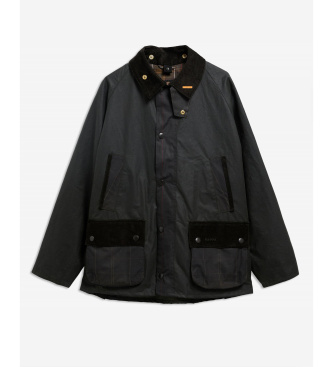 Barbour Jaqueta encerada Icons Patch Bedale verde escuro