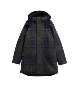 Barbour Veste imperméable Lonnen Tartan vert, marine