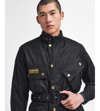 BARBOUR INTERNATIONAL Giacca cerata originale internazionale nera