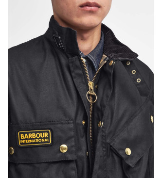 BARBOUR INTERNATIONAL Giacca cerata originale internazionale nera