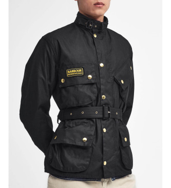 BARBOUR INTERNATIONAL Giacca cerata originale internazionale nera
