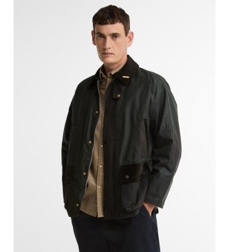 Barbour Jaqueta encerada Icons Patch Bedale verde escuro