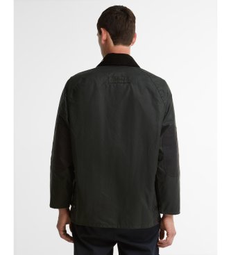 Barbour Jaqueta encerada Icons Patch Bedale verde escuro