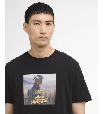 Barbour international Camiseta Walde negro