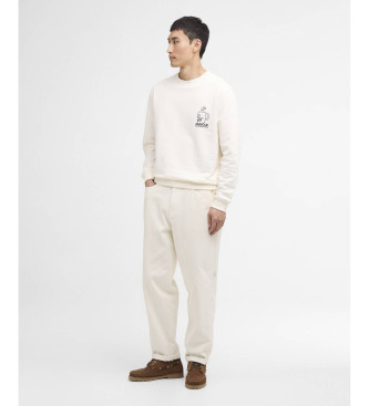 Barbour Internacional Sweatshirt Staithes off-white