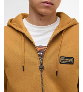 BARBOUR INTERNATIONAL Felpa senape Donnington
