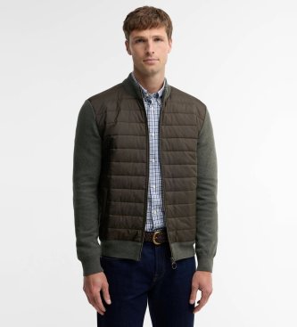 Barbour Chaqueta Essential Carn con panel acolchado verde