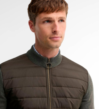 Barbour Chaqueta Essential Carn con panel acolchado verde