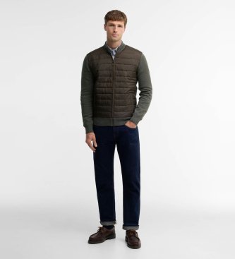 Barbour Chaqueta Essential Carn con panel acolchado verde