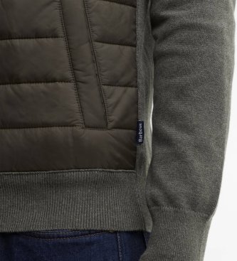Barbour Chaqueta Essential Carn con panel acolchado verde