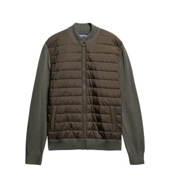 Barbour Chaqueta Essential Carn con panel acolchado verde