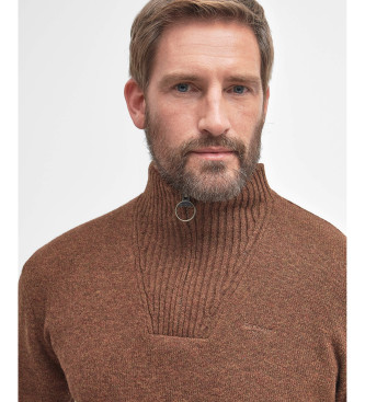 Barbour Essential Zip jumper brown