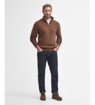 Barbour Essential Zip jumper brown