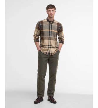 Barbour Bearpark Redna majica z dolgimi rokavi v bež barvi