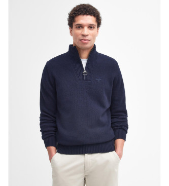 Barbour Sweter Essential Zip navy
