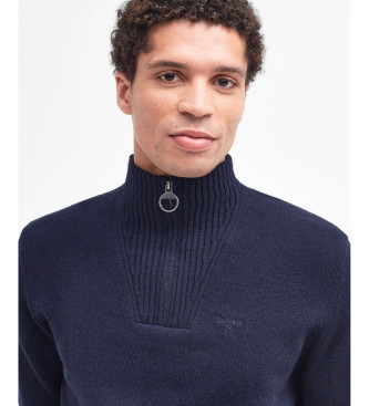 Barbour Sweter Essential Zip navy