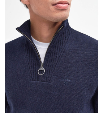Barbour Sweter Essential Zip navy