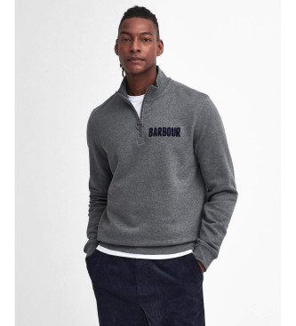 Barbour Mikina Cotes Half-Zip siva