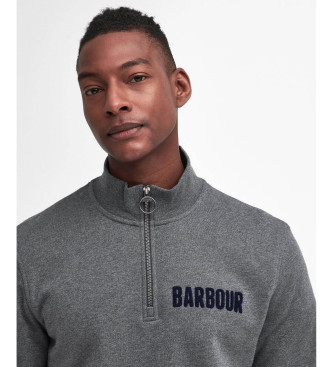 Barbour Mikina Cotes Half-Zip siva
