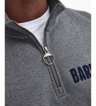 Barbour Mikina Cotes Half-Zip siva