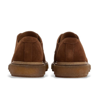 Barbour Zapatos de Piel Harefield Derby marrn