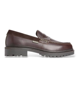 Barbour Braune Croxton Mokassins aus Leder