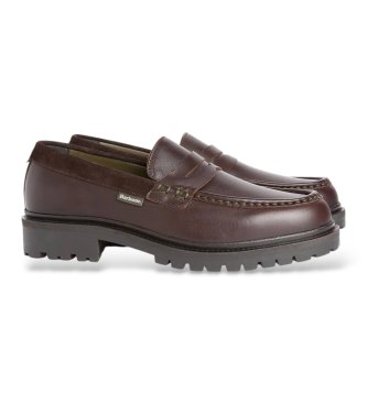 Barbour Braune Croxton Mokassins aus Leder